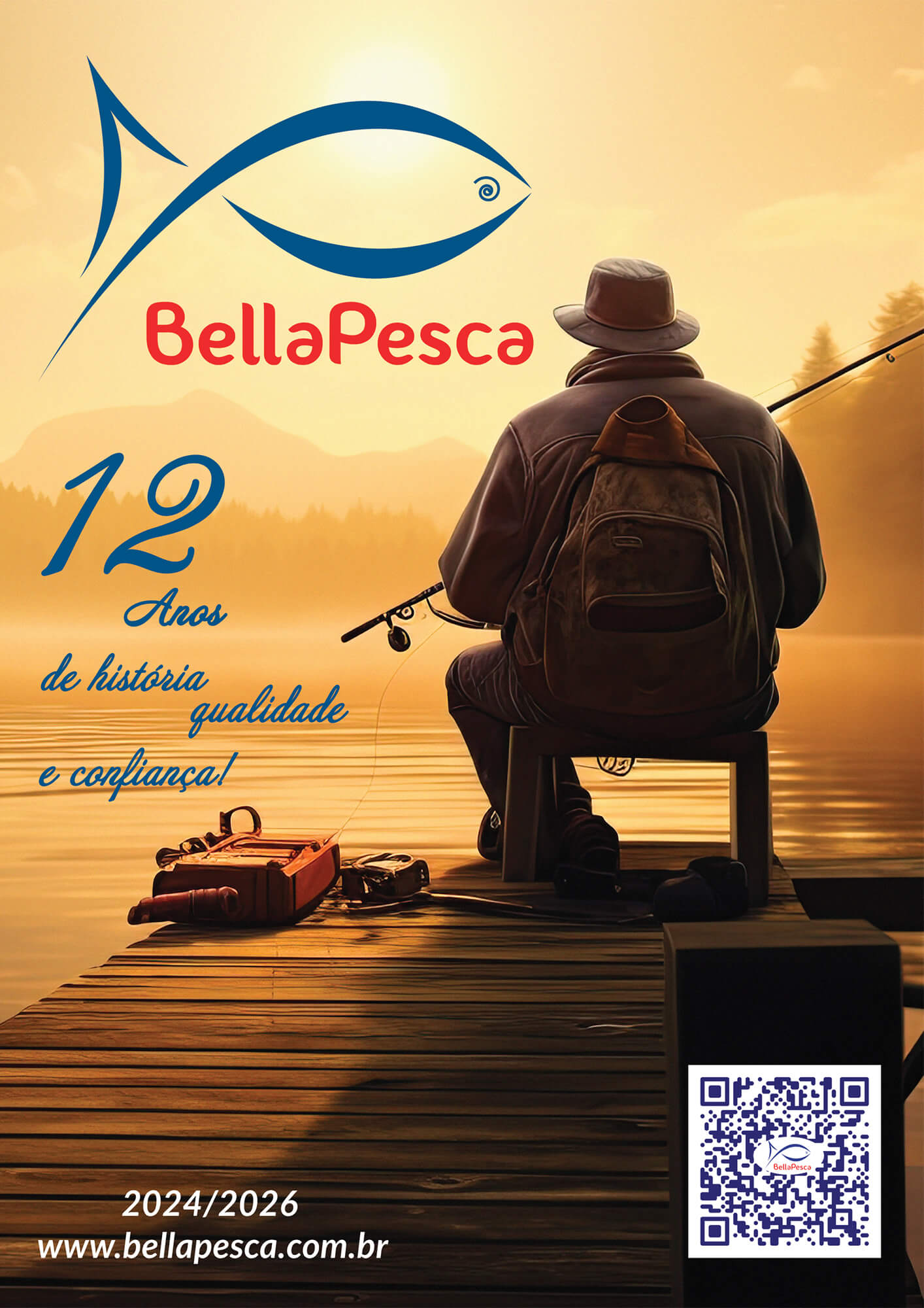 Capa do Catálogo BellaPesca 2024/2026