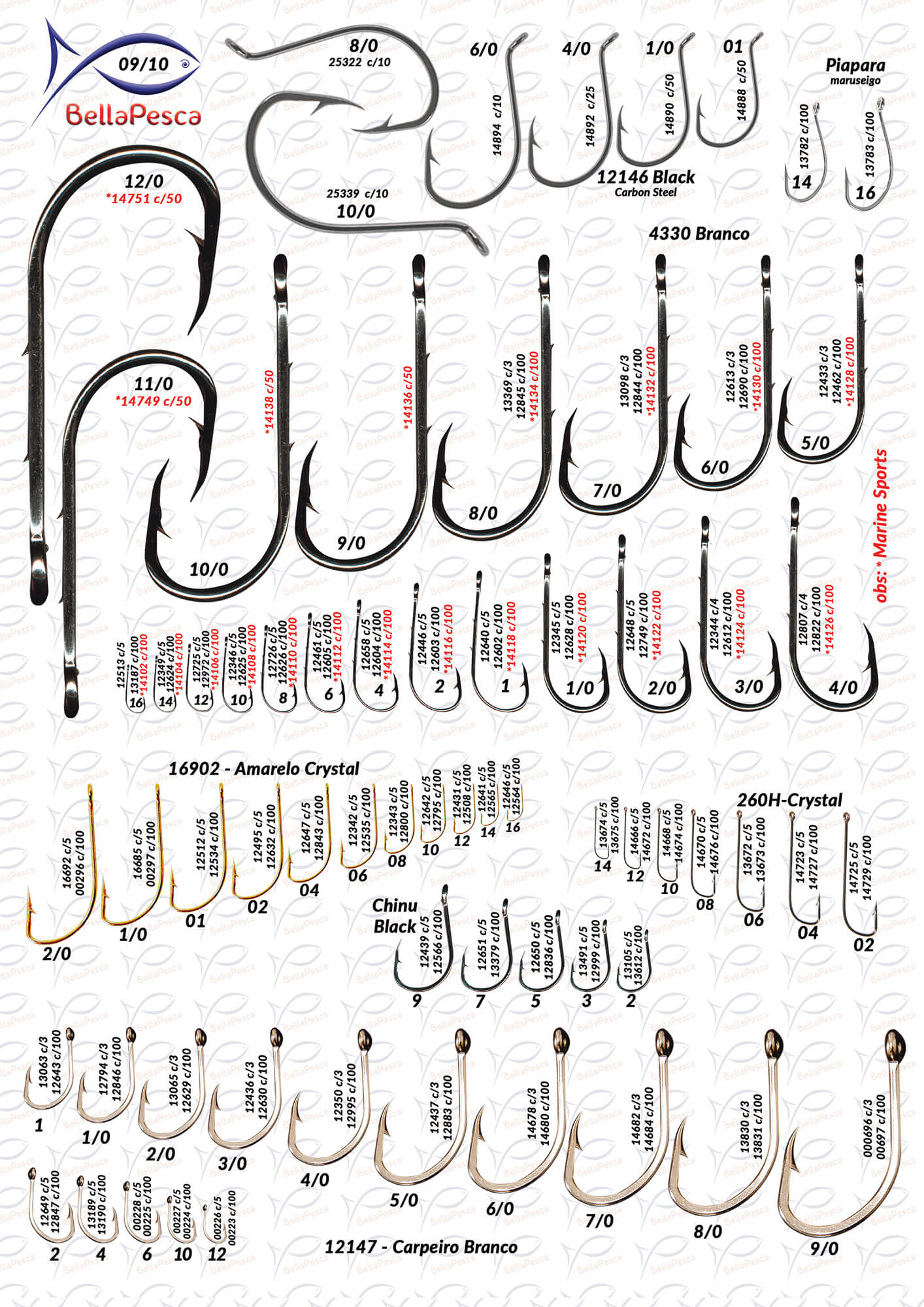 Página 09 do Catálogo BellaPesca 2024/2026 | Anzóis