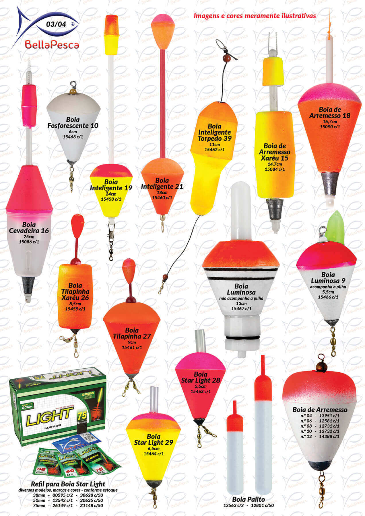 Página 03 do Catálogo BellaPesca 2025/2026 | Boias