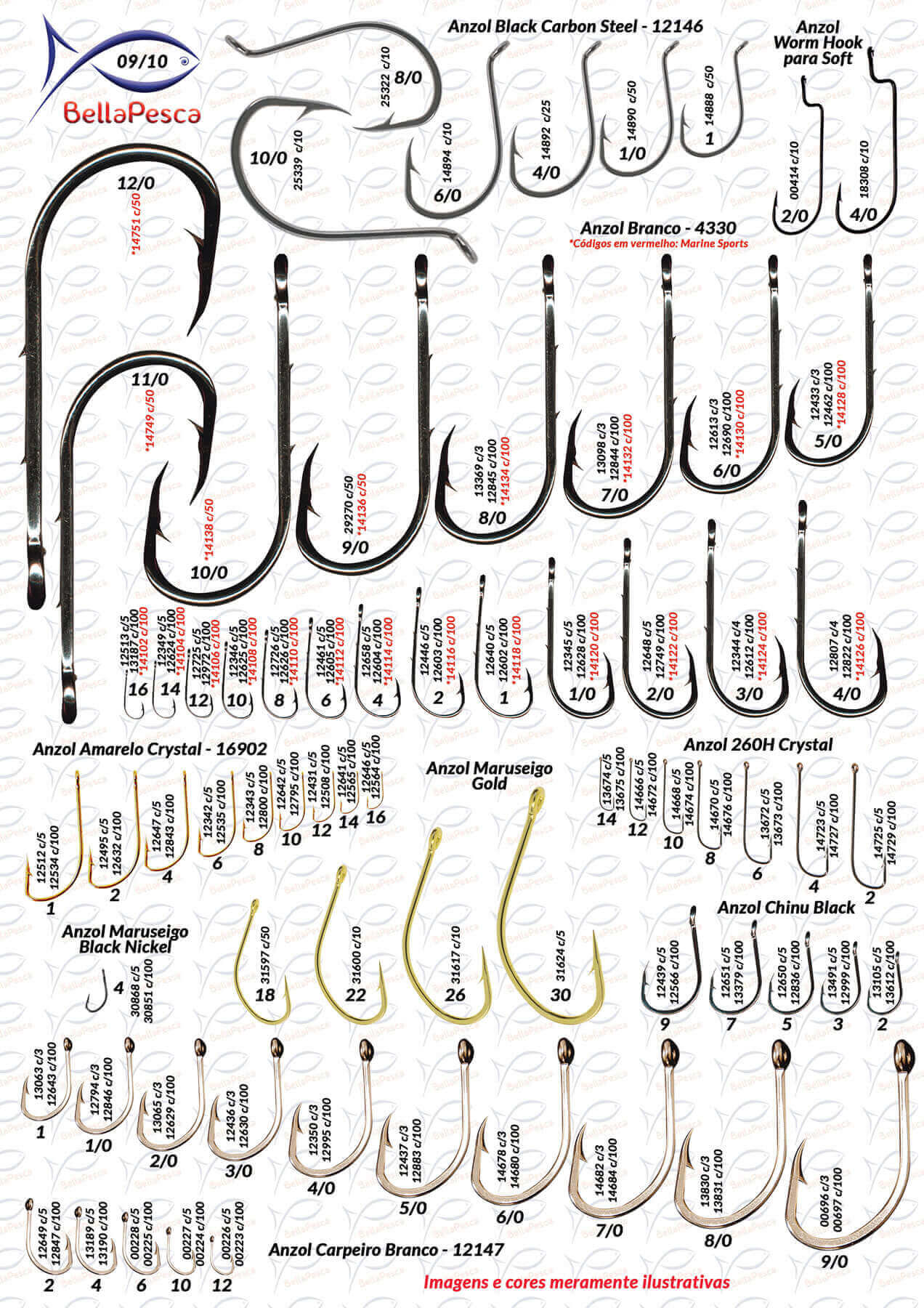 Página 09 do Catálogo BellaPesca 2025/2026 | Anzóis