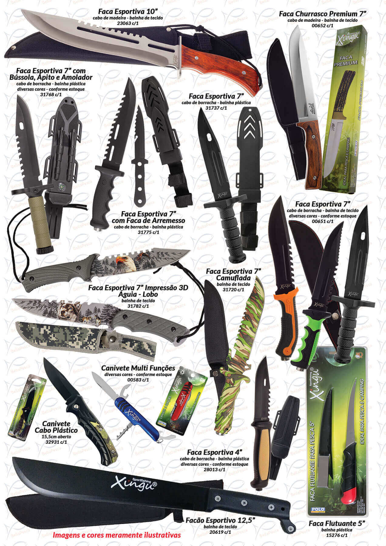 Página 14 do Catálogo BellaPesca 2025/2026 | Facas e canivetes