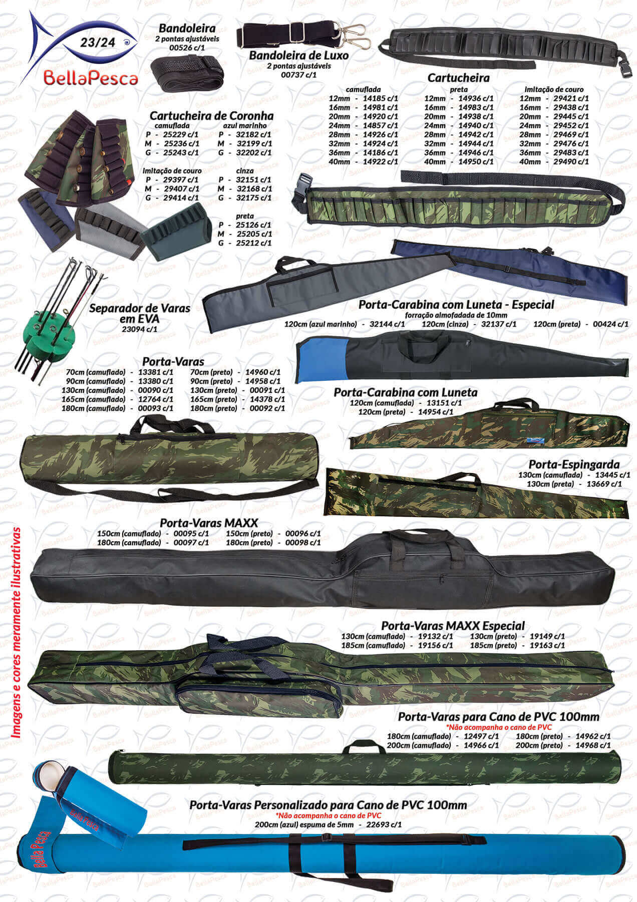 Página 23 do Catálogo BellaPesca 2025/2026 | Porta varas e porta espingardas