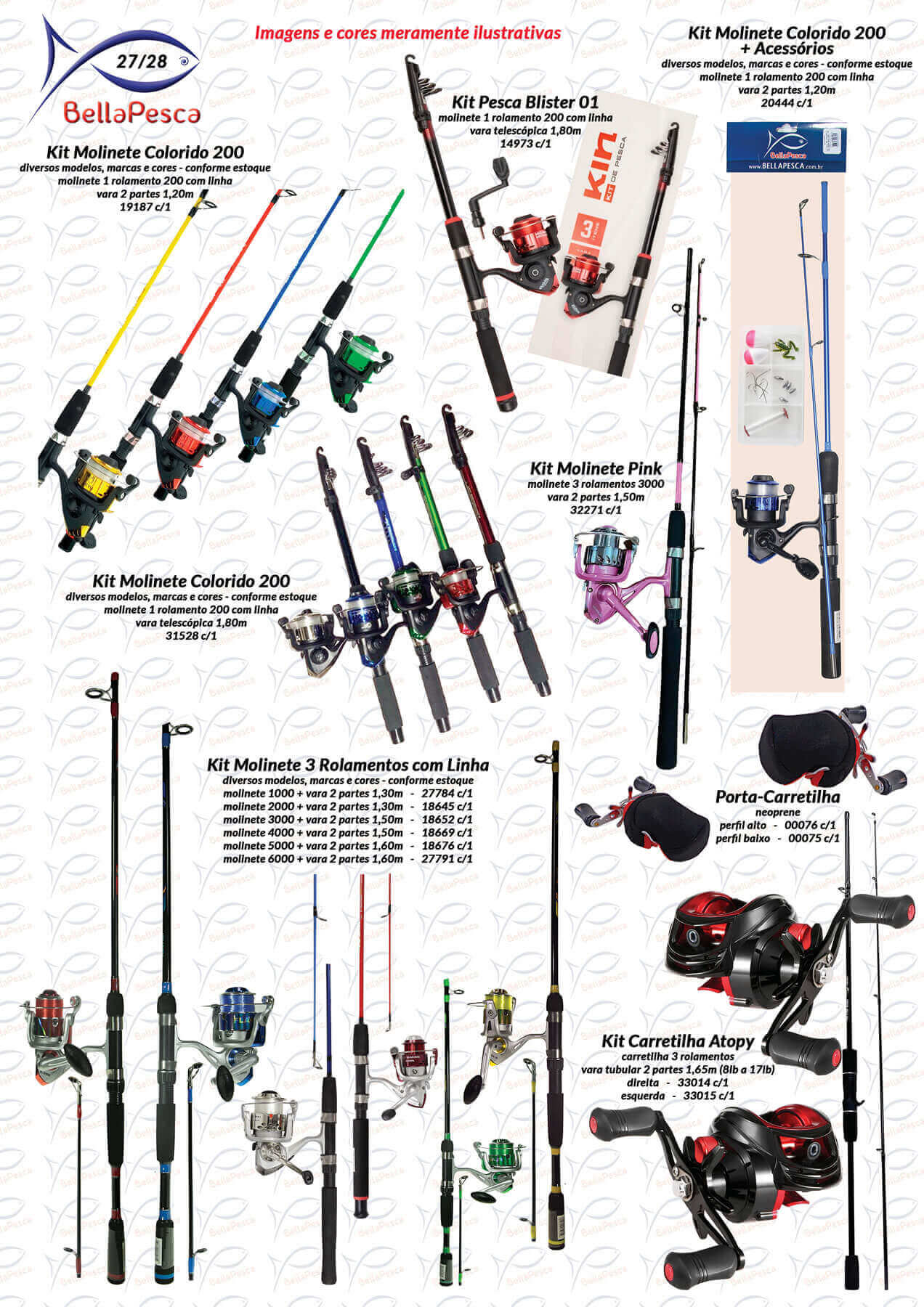 Página 27 do Catálogo BellaPesca 2025/2026 | Kits molinetes e carretilhas