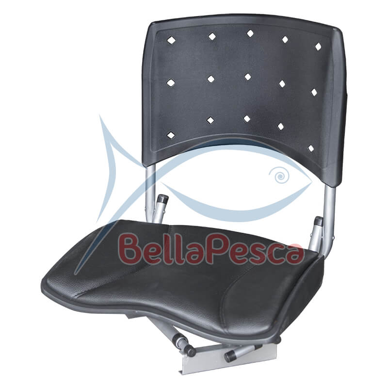 Cadeira giratória anatômica dobrável para barco - Com almofada